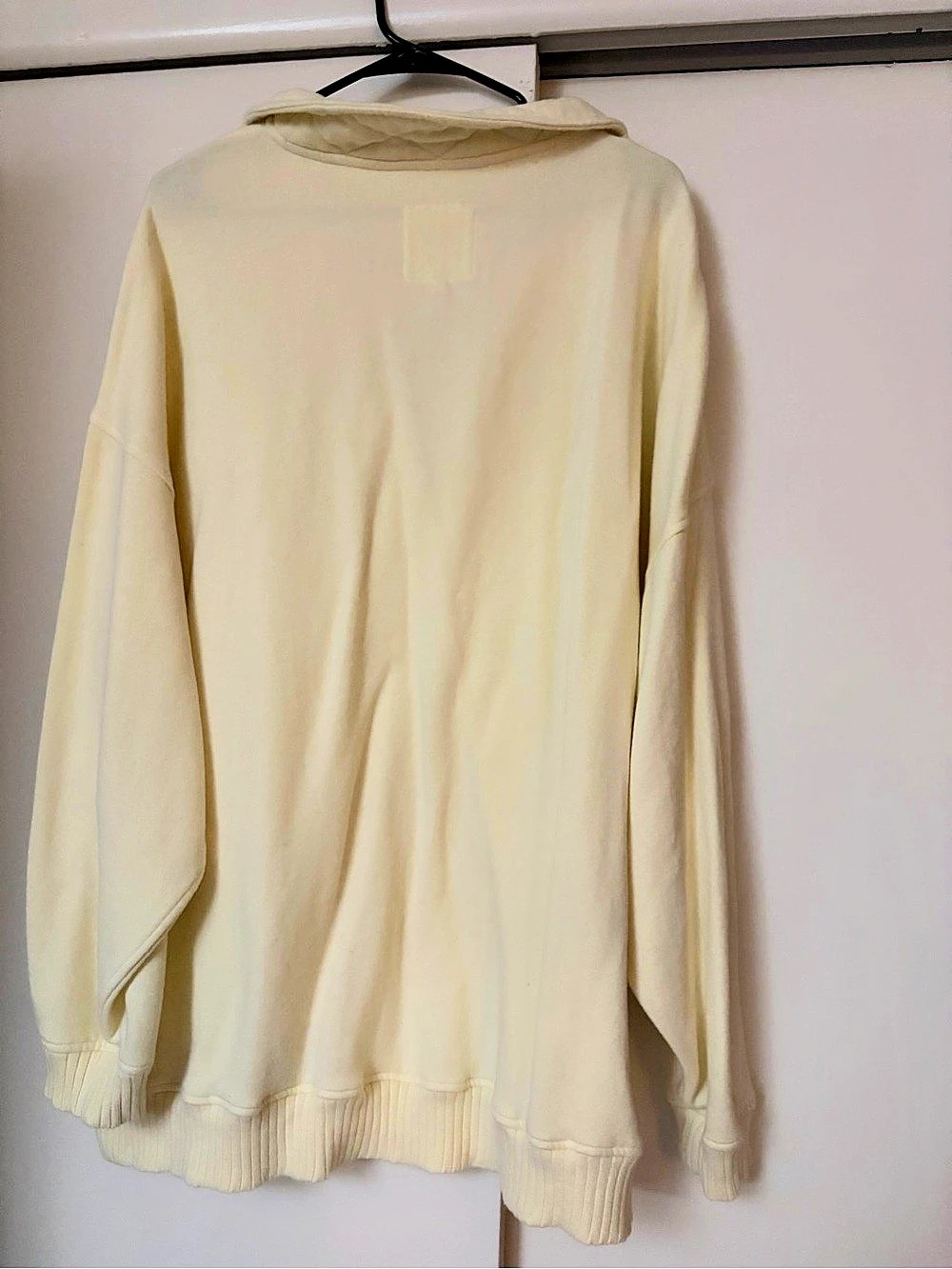 Aerie Oh Snap! Sweatshirt Snap Pullover Yellow XL - Picture 4 of 4